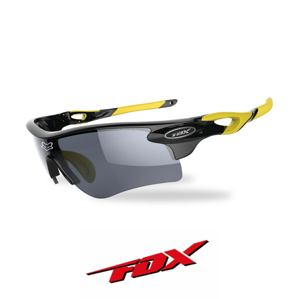 폭스 K261 블랙/옐로우 스포츠 자전거 고글 선글라스